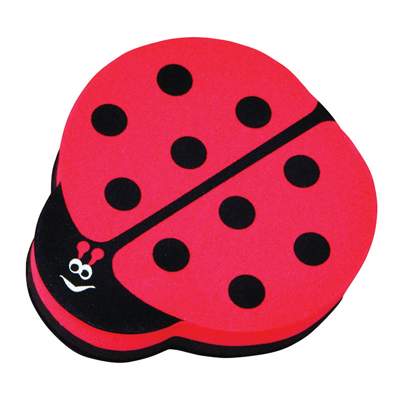 Picture of Ashley Productions ASH10015-6 Magnetic Whiteboard Eraser&#44; Ladybug - 6 Each