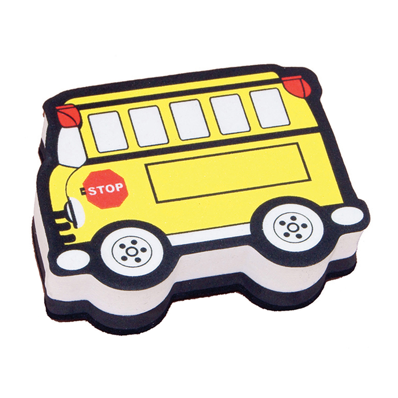 Picture of Ashley Productions ASH10018-6 Magnetic Whiteboard Eraser&#44; School Bus - 6 Each
