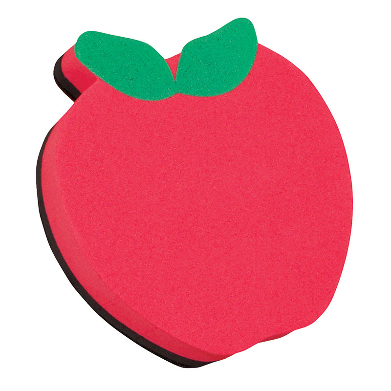 Picture of Ashley Productions ASH10020-6 Magnetic Whiteboard Eraser&#44; Apple - 6 Each