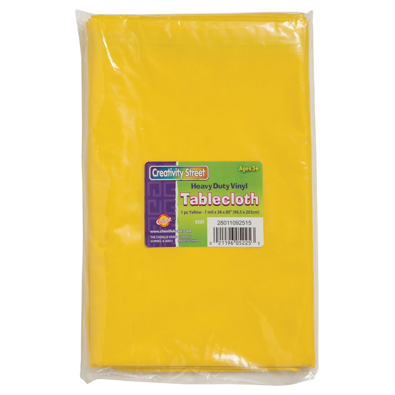 Pacon PACAC5225-3 Creativity Street Vinyl Tablecloth - 3 Each