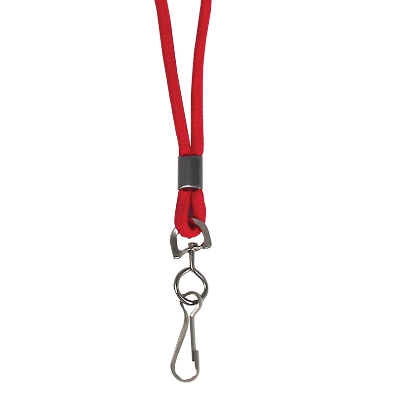 C-Line Products CLI89314-24 Red Standard Lanyard with Swivel Hook - 24 Each