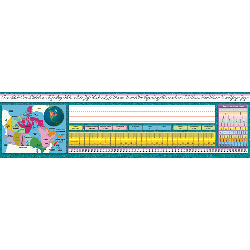 Traditional Cursive Canadian Desk Plates - Pack of 3