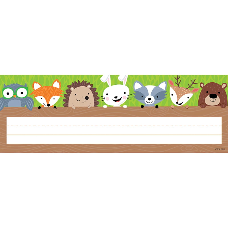 Name Plates Woodland Friends - Pack of 6