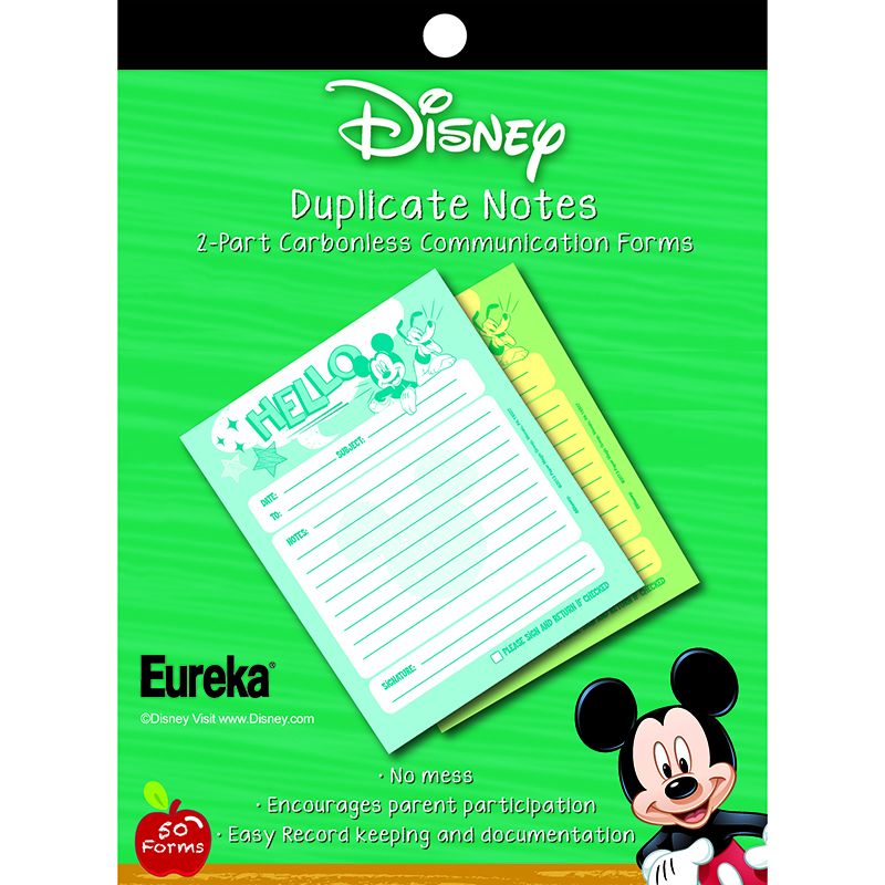 Mickey Hello Duplicate Notes - 3 Each