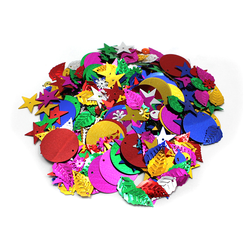 Picture of Charles Leonard CHL40425-6 Glittering Sequins with Spangles 4 oz Resealable Bag - Pack of 6