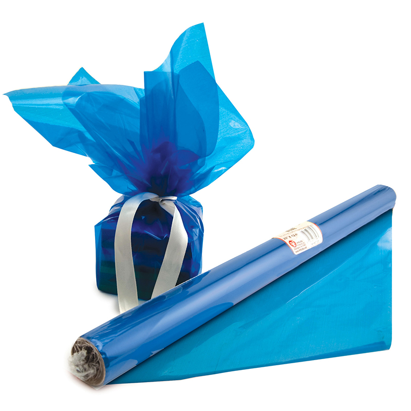 Picture of Hygloss Products HYG71506-6 Cello Wrap Roll, Blue - 6 Roll