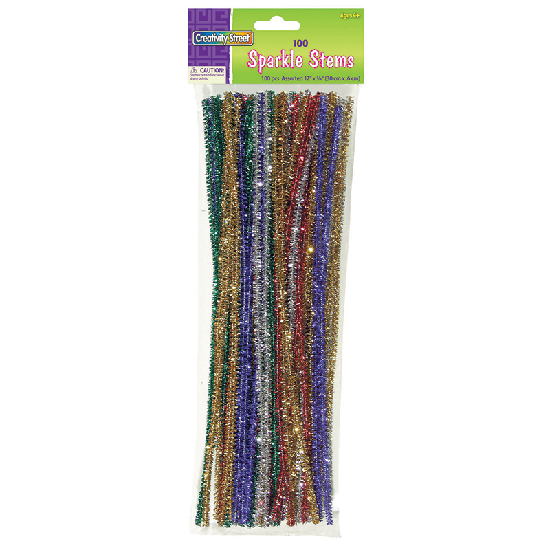 Pacon  Creativity Street Chenille Stems Assorted Sparkle - 12 Per Pack - Pack of 6