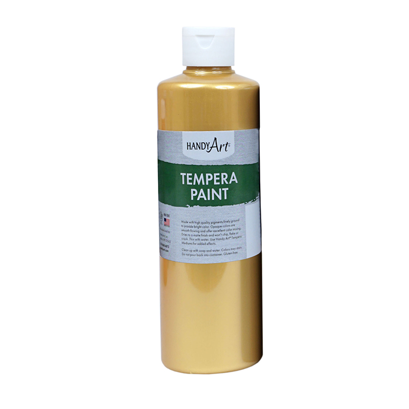 16 oz Metallic Gold Tempera Paint  3 Each