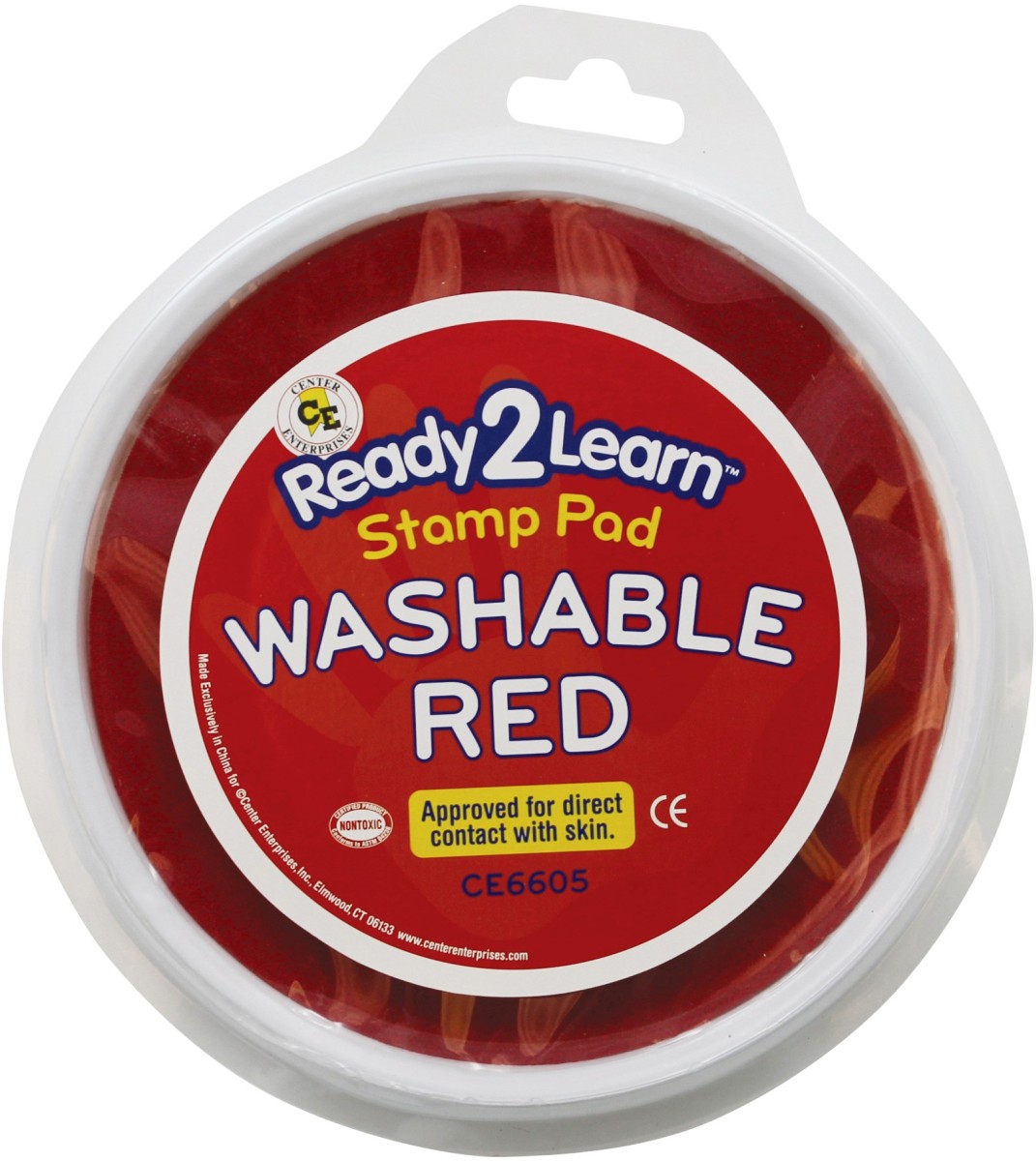 Jumbo Circular Washable Pads, Red - 6 Each