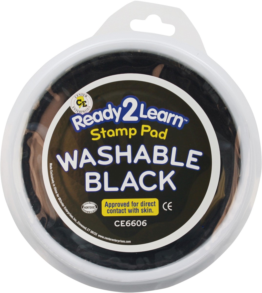 Jumbo Circular Washable Pads, Black - 6 Each