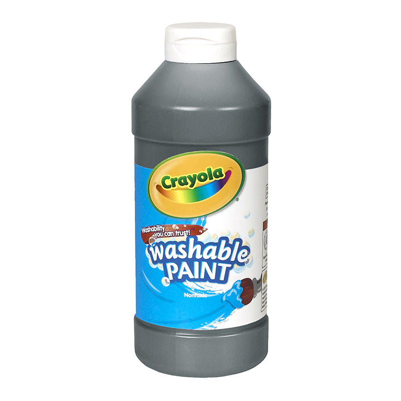 Picture of Crayola BIN201651-6 16 oz Washable Paint&#44; Black - 6 Each
