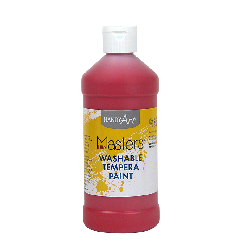RPC211720-6 16 oz Little Masters Washable Paint, Red - 6 Each