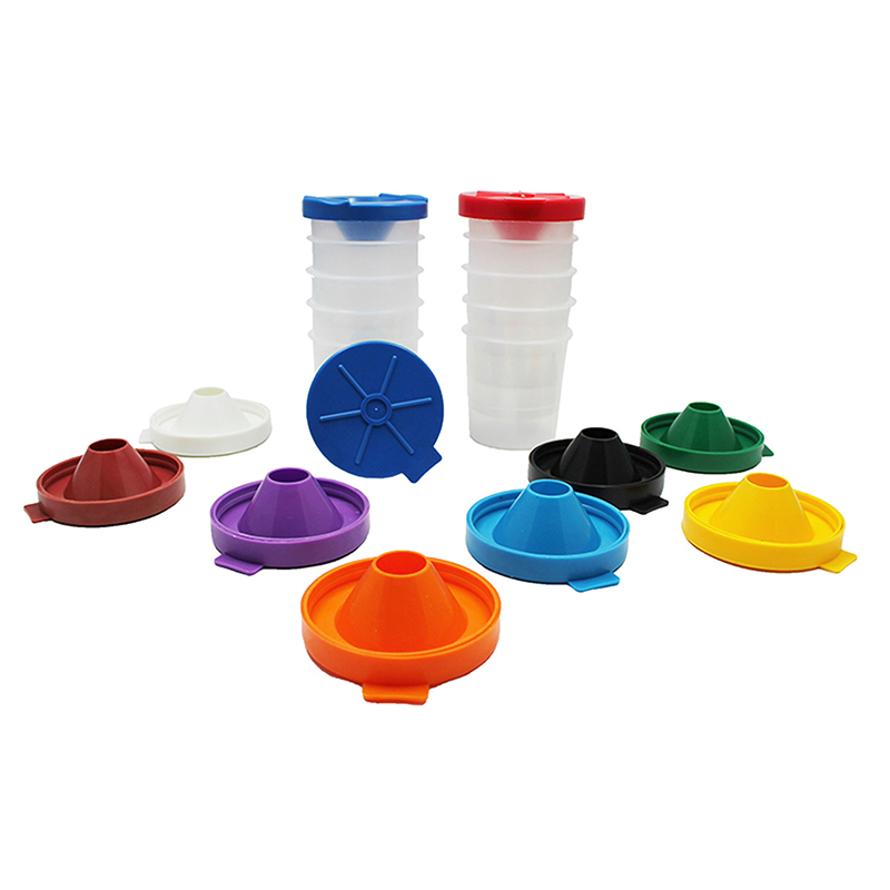 Creativity Street No Spill Paint Cups Dual Lid Storage Cups - 10 Per Pack - Pack of 2