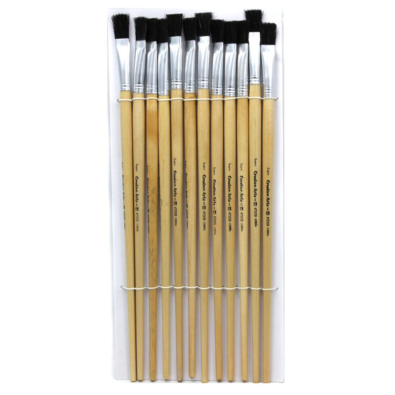 Picture of Charles Leonard CHL73550-3 Brushes Easel Flat 0.5 in. Bristle - 12 Count - Set of 3
