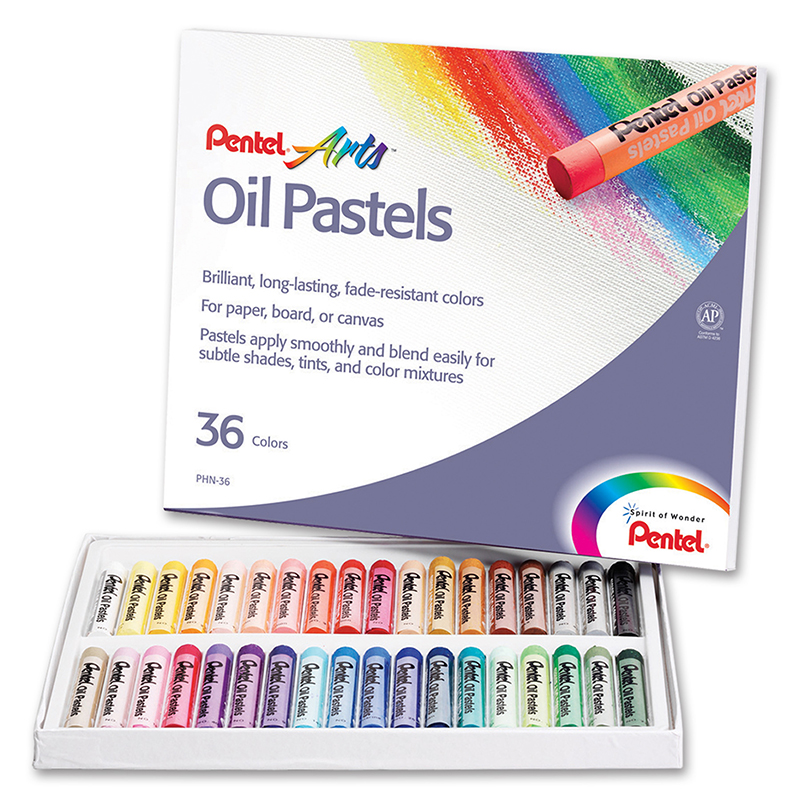 Picture of Pentel of America PENPHN36-3 Oil Pastels - 36 Count - Box of 3