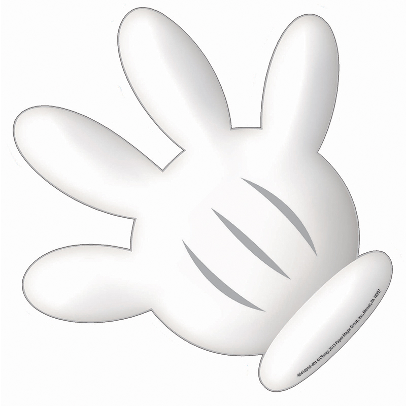 Mickey Mouse Clubhouse Hand Paper Cut Outs - Pack of 3