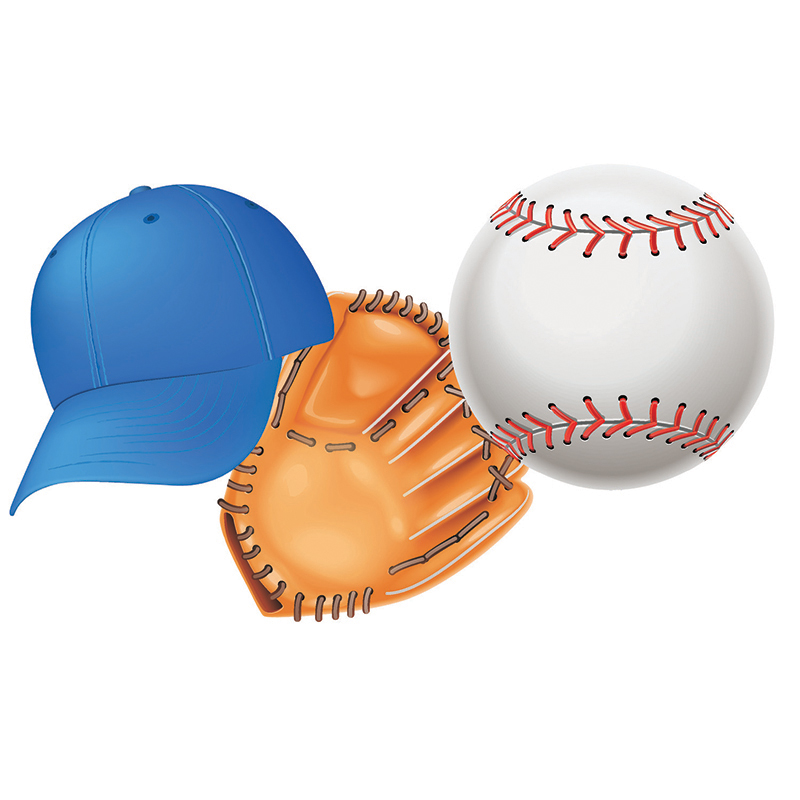 Picture of Eureka EU-841247-6 Baseball Assorted Cut Outs - Pack of 6