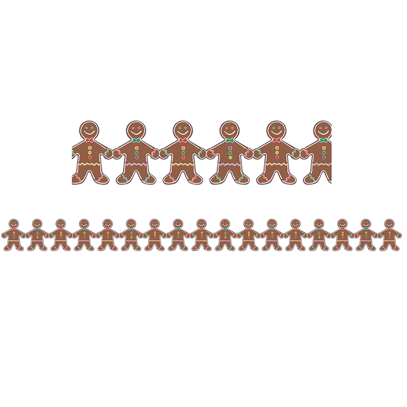 Gingerbread Men Border - Pack of 6