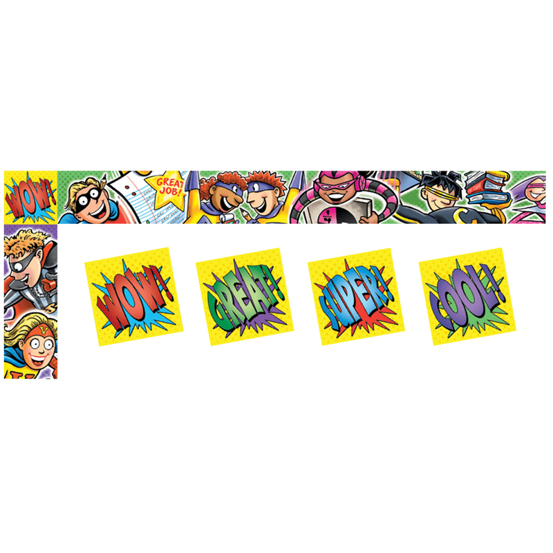 Superheroes All Around The Board Trimmer - 6 Each