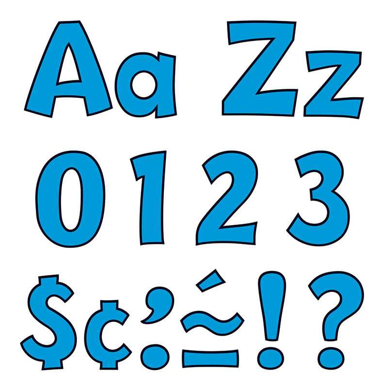 Ready Letter 4 in. Playful Blue Uppercase & Lowercase Combo - Pack of 3