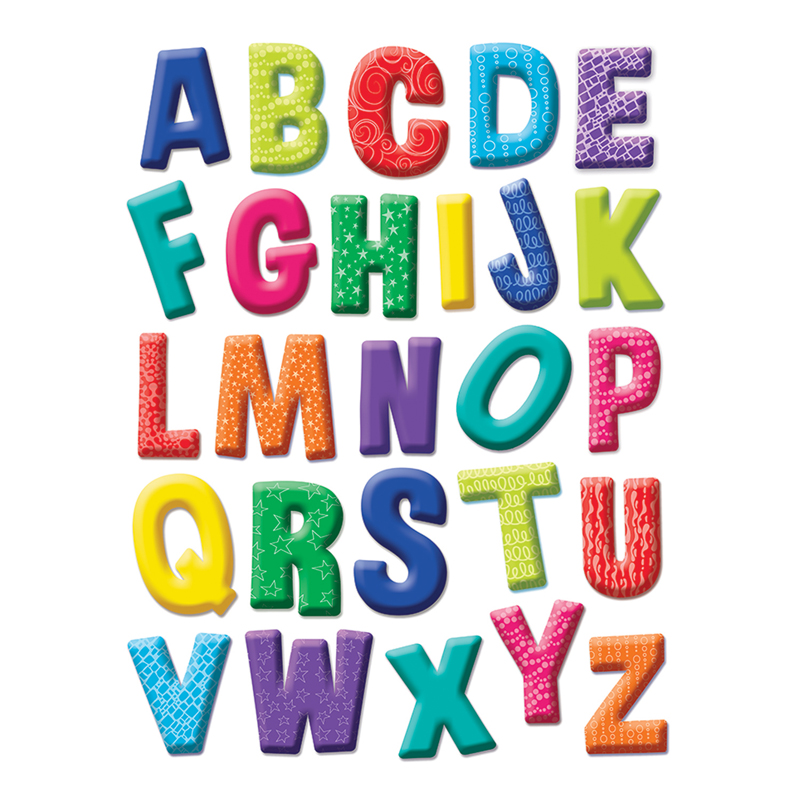 Color My World Alphabet Window Clings - 12 Each