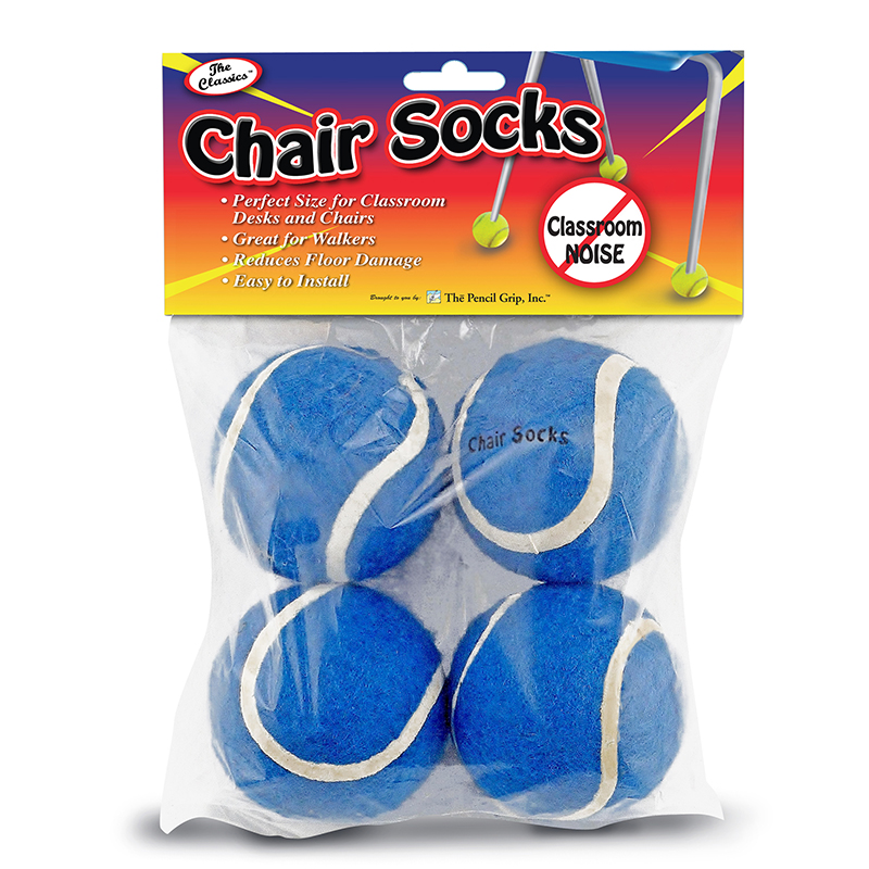 Picture of The Pencil Grip TPG232-6 The Classics Chair Socks, Blue - 4 Per Pack - Pack of 6