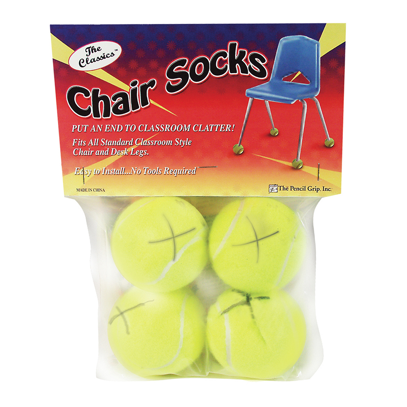 Chair Socks Polybag - 4 Count - Pack of 6