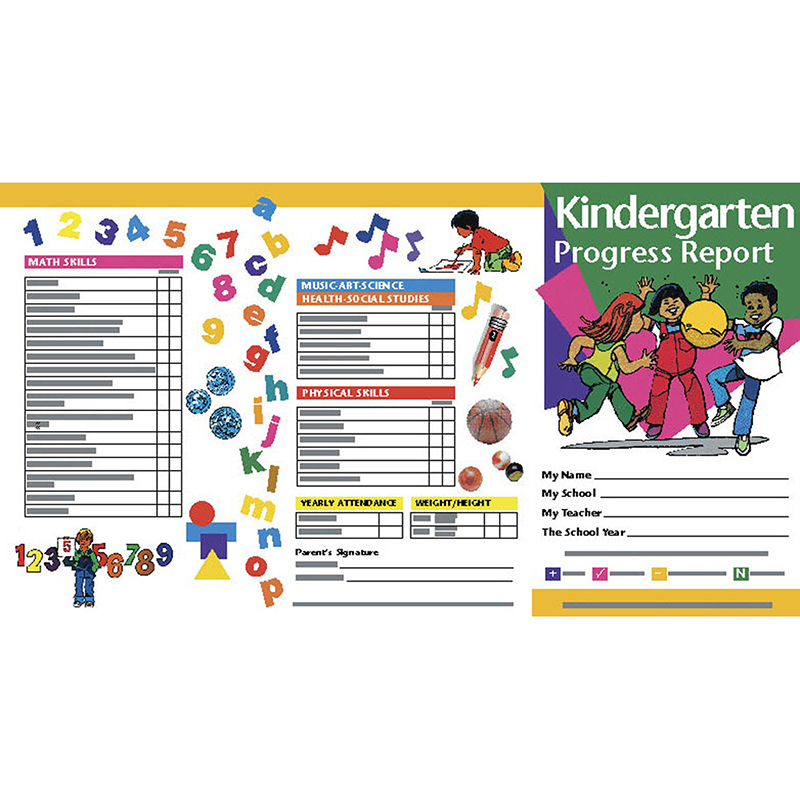 H-PRC3-6 Hayes Kindergarten Progress Reports - 10 Per Pack - Pack of 6