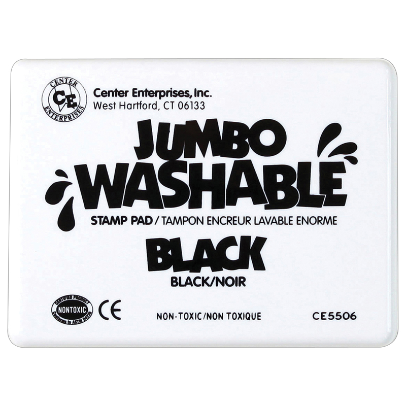 Picture of Center Enterprises CE-5506-2 Jumbo Stamp Pad Washable&#44; Black - 2 Each