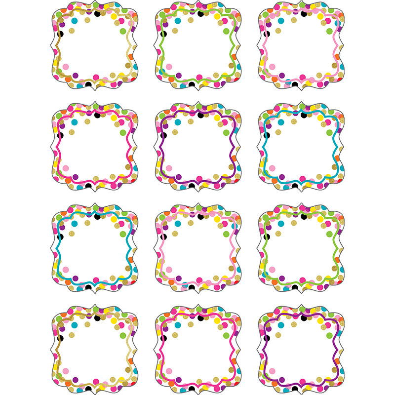 Picture of Teacher Created Resources TCR5883-6 Confetti Mini Accents - Pack of 6