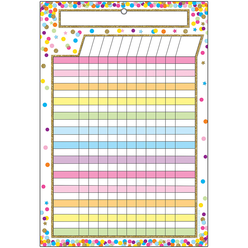 Picture of Ashley Productions ASH91042-6 Smart Confetti Incentive Chart - 6 Each
