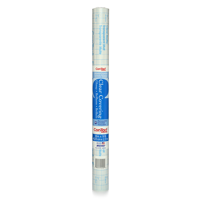 Con-Tact Contact Adhesive Roll, Clear Glossy - 6 Roll