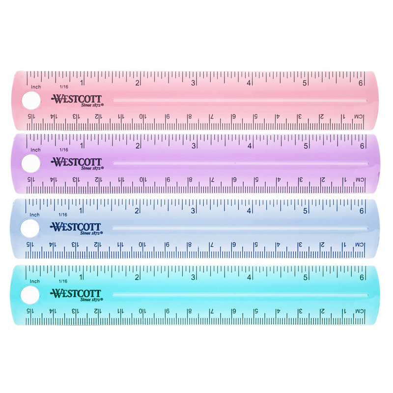 Acme United ACM00412-36 6 in. Xyron Plastic Ruler - 36 Each