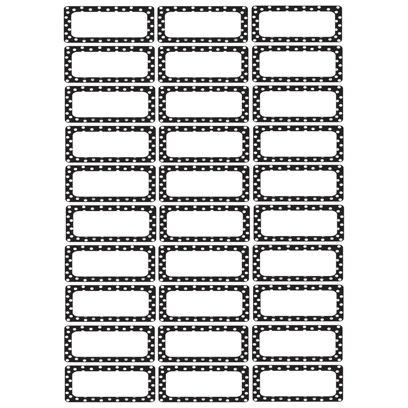 Picture of Ashley Productions ASH10080-3 Die Cut Magnets Black & White Dots - Pack of 3