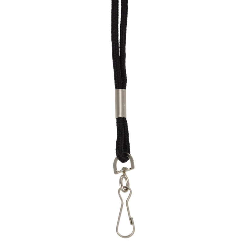 BAUM68909-24 Sicurix Standard Lanyard, Black - 24 Each