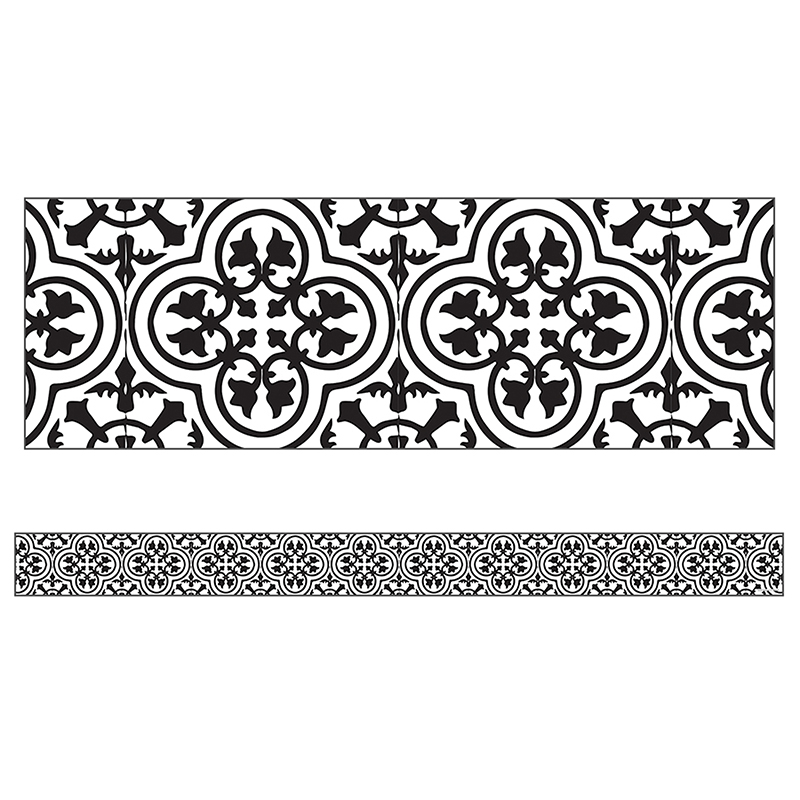Picture of Carson Dellosa CD-108358-6 Schoolgirl Style Simply Stylish Tile Straight Border - Pack of 6