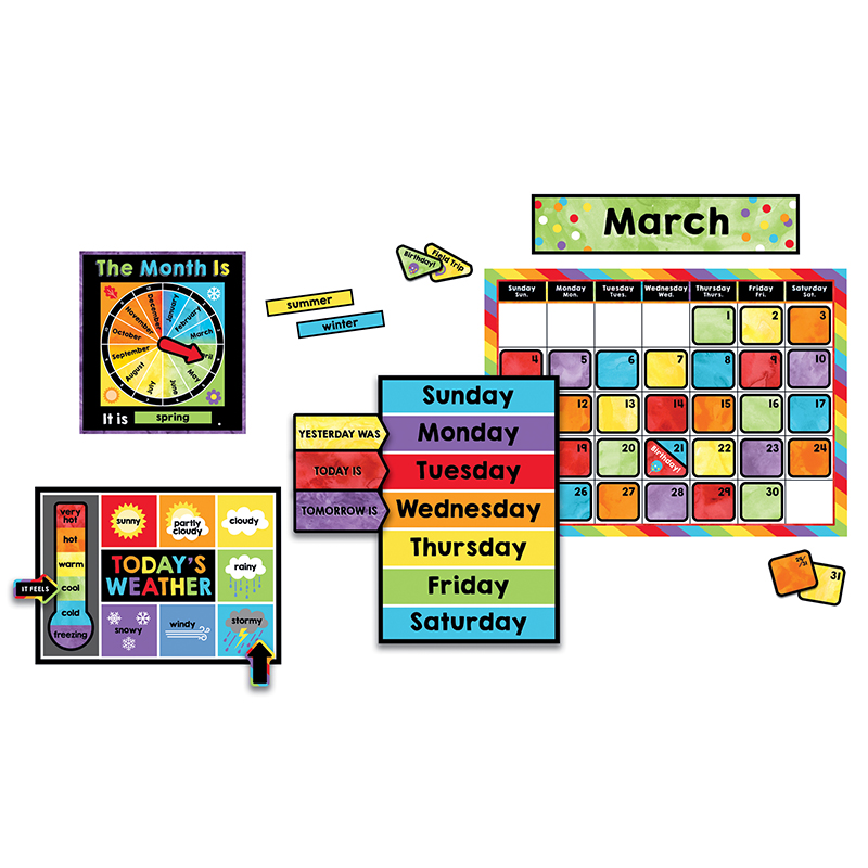 Picture of Carson Dellosa CD-110376-2 Celebrate Learning Calendar Set - Set of 2