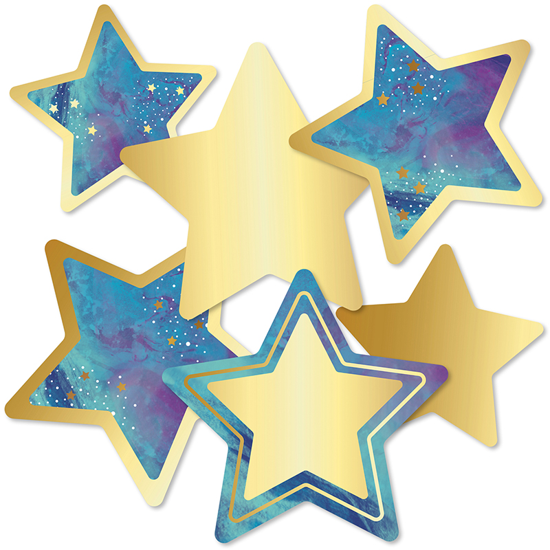 Picture of Carson Dellosa CD-120571-3 Galaxy Stars Cut-Outs - Pack of 3