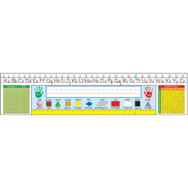 Carson Dellosa  Traditional Manuscript Nameplates - Grade 1-3 - Pack of 3