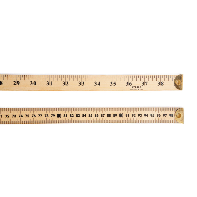 Picture of Charles Leonard CHL77595-6 Ruler Meter Stick with Metal End - 6 Each