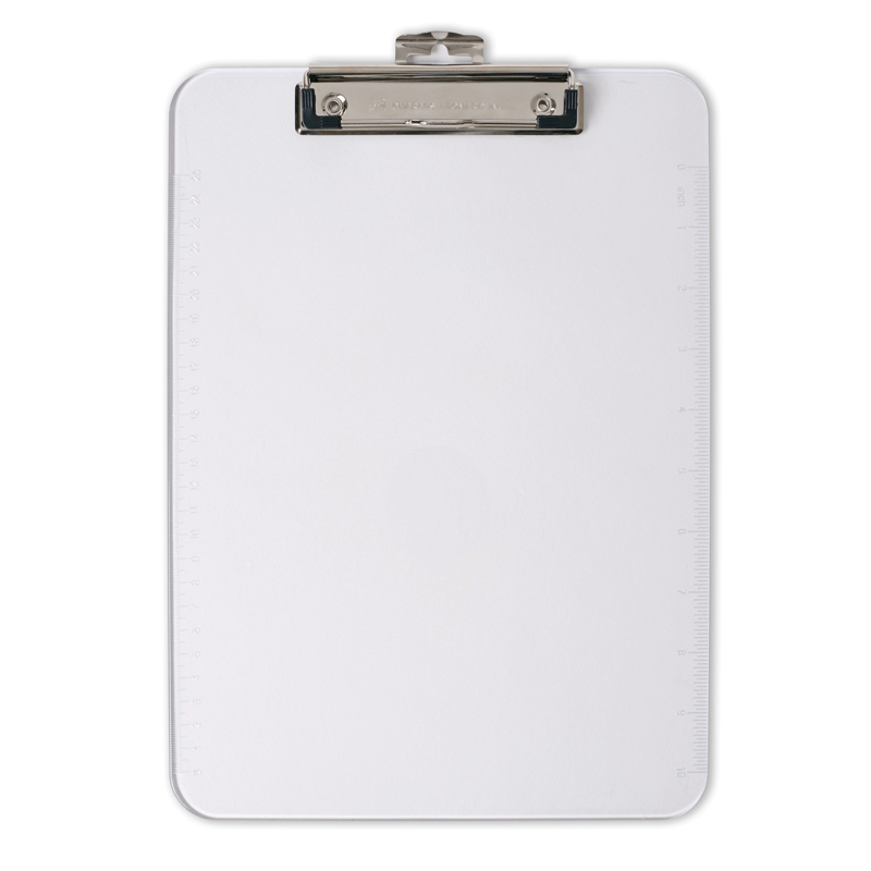 Picture of Charles Leonard CHL89710-6 Plastic Clipboard&#44; Clear - 6 Each