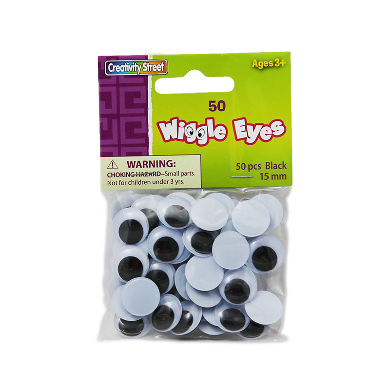 Pacon  Creativity Street Wiggle Eyes, 15 mm - Pack of 12