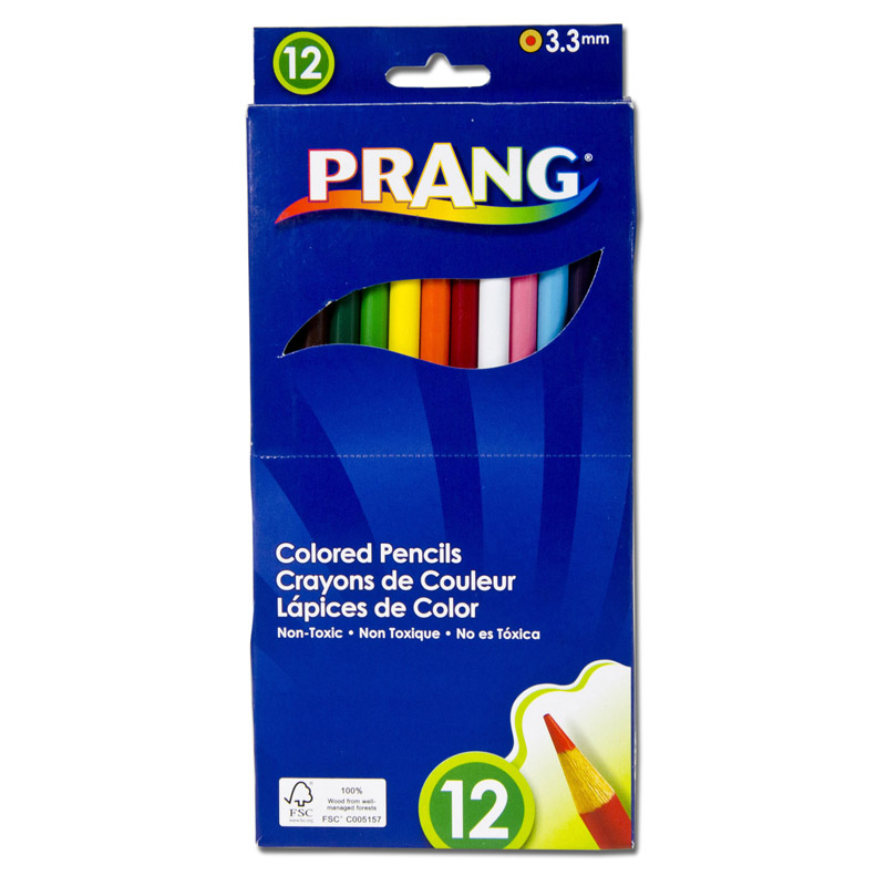 Dixon Ticonderoga DIX22120-6 Prang Colored Pencil Sets 12 Color Set - Box of 6