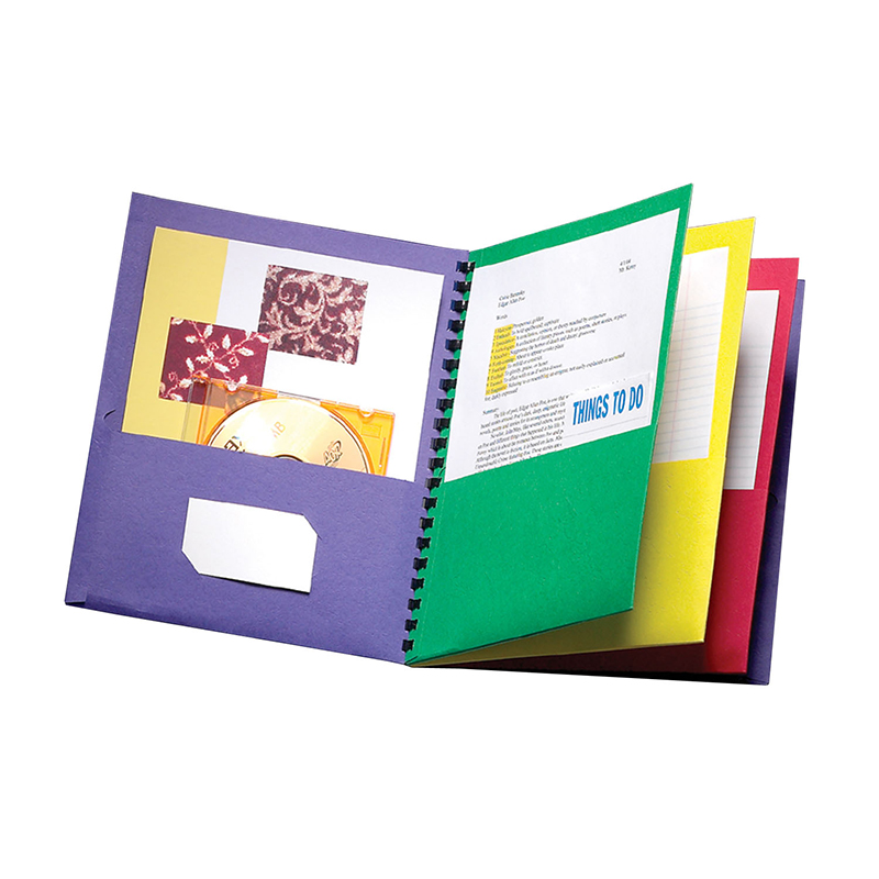 ESS99656-6 Oxford Eight-Pocket Organizer, Multi Color - 6 Each