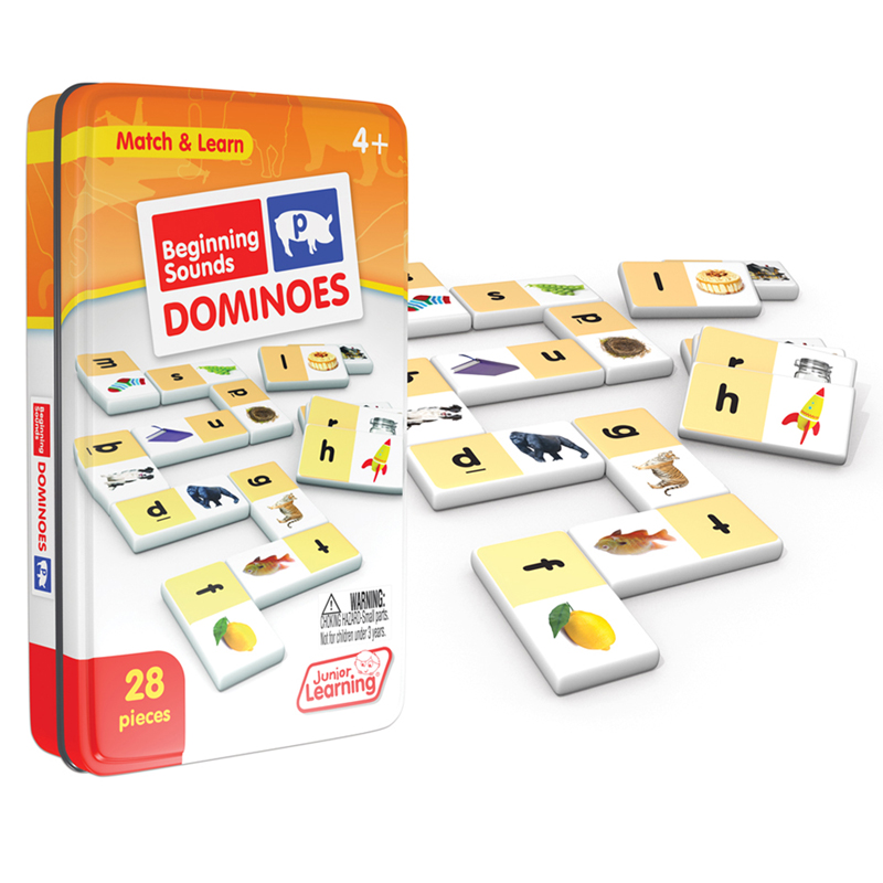 Junior Learning Beginning Sounds Dominoes, 2/Bundle (JRL492-2)