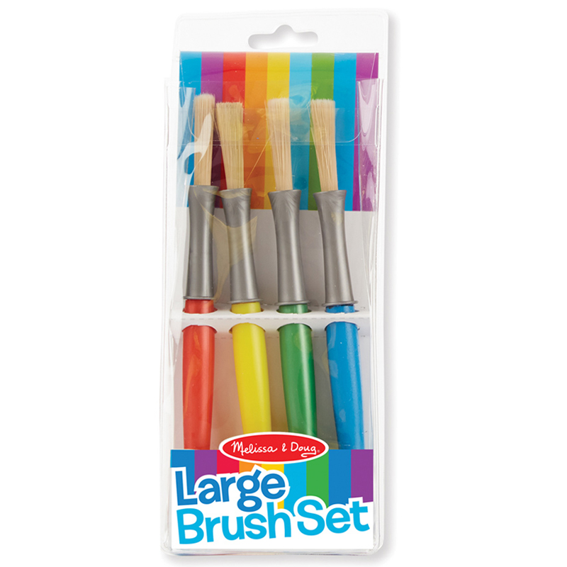 LCI4117-3 Large Paint Brushes - 4 Per Set - Pack of 3 -  Melissa & Doug