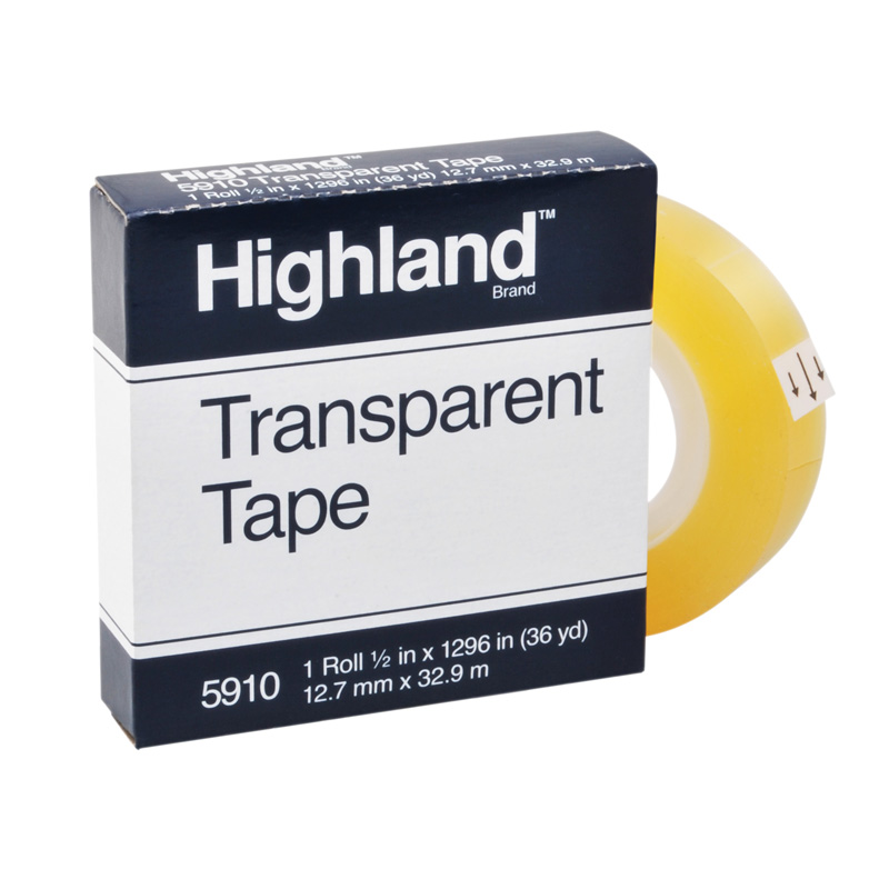 MMM5910121296-12 Highland Tape Transparent - 12 Each