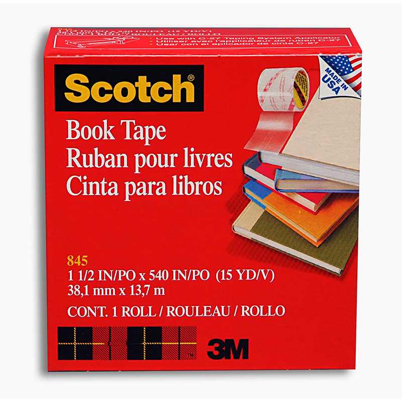 MMM84515-3  Scotch Bookbinding Tape, 1.5V x 15 yards - 3 Roll