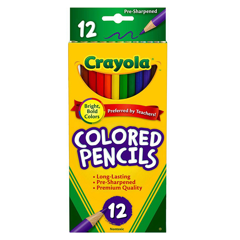 Picture of Crayola BIN4012-6 Colored Pencils&#44; Assorted - 12 Per Box - Box of 6
