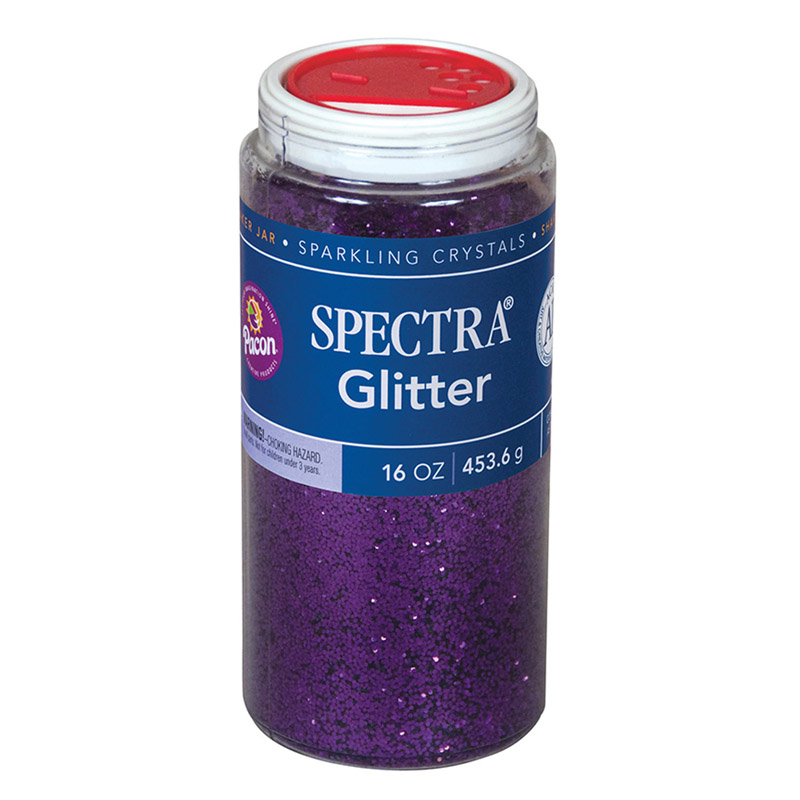 Picture of Pacon PAC91730-2 1 lbs Spectra Glitter, Purple - 2 Each